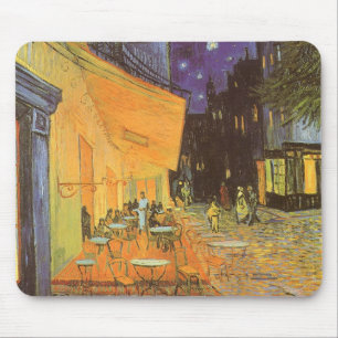 Vincent van Gogh - Cafe Terrace bij nacht Muismat