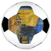 Vincent van Gogh - Cafe Terrace bij nacht Voetbal (Gedraaid)