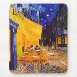 Vincent van Gogh Cafe Terrace bij Night Fine Art Muismat