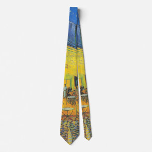 Vincent Van Gogh Café Terras Masterpiece Stropdas