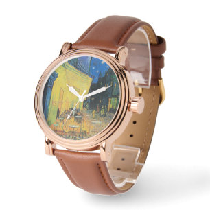 Vincent van Gogh Café Terras 's nachts Horloge