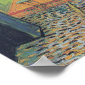 Vincent van Gogh Café Terras 's nachts Poster (Hoek)