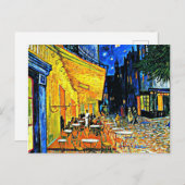 Vincent Van Gogh - Cafe Terrasse Carte postale (Devant / Derrière)
