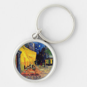 Vincent Van Gogh - Caféterras bij Nacht Fijne Kuns Sleutelhanger