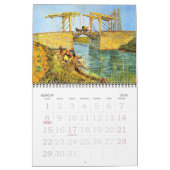 Vincent van Gogh Calendrier des paysages marins et (Mar 2026)