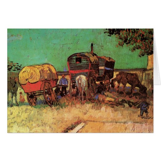 Vincent van Gogh - Campement de Gitans Caravanes (Devant horizontal)
