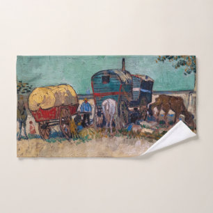 Vincent van Gogh - Caravanes, camp de gitans près
