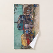 Vincent Van Gogh - Caravanes, Camp de Tziganes prè (Serviette à main)