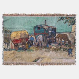 Vincent Van Gogh - Caravans, zigeunerkamp bij Arle Deken