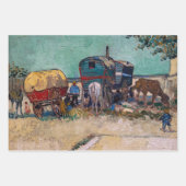 Vincent Van Gogh - Caravans, zigeunerkamp bij Arle Inpakpapier Vel (Voorkant)