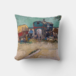Vincent Van Gogh - Caravans, zigeunerkamp bij Arle Kussen