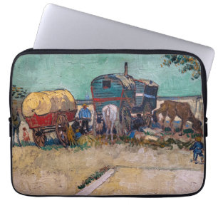 Vincent Van Gogh - Caravans, zigeunerkamp bij Arle Laptop Sleeve