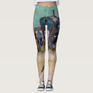 Vincent Van Gogh - Caravans, zigeunerkamp bij Arle Leggings