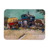 Vincent Van Gogh - Caravans, zigeunerkamp bij Arle Magneet (Horizontaal)