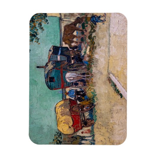 Vincent Van Gogh - Caravans, zigeunerkamp bij Arle Magneet (Verticaal)