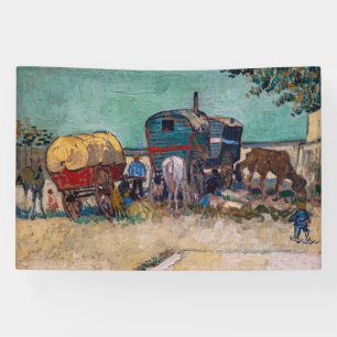 Vincent Van Gogh - Caravans, zigeunerkamp bij Arle Spandoek