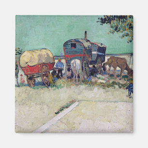 Vincent van Gogh Caravans, zigeunerkampement Magneet