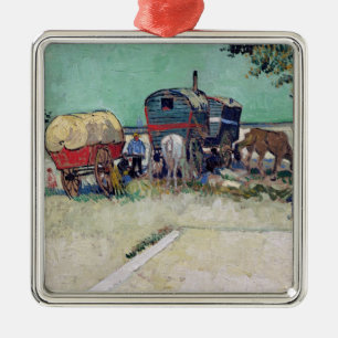 Vincent van Gogh   Caravans, zigeunerkampement Metalen Ornament