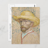 Vincent van Gogh, Carte postale autoportrait (Devant / Derrière)