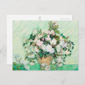 Vincent van Gogh Carte postale Peinture Rose (Devant / Derrière)