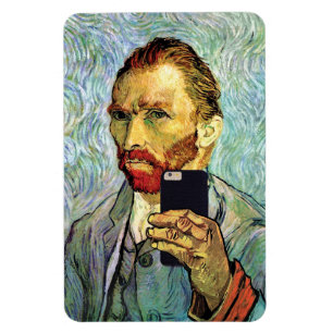 Vincent Van Gogh Cellphone Selfie Self Portret Magneet