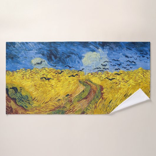 Vincent van Gogh - Champ de blé aux corbeaux (Serviette de bain)