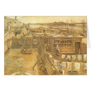 Vincent van Gogh - Cour de charpentier et buanderi