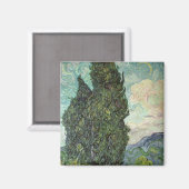Vincent van Gogh | Cypressen, 1889 Magneet (Voorkant / Achterkant)