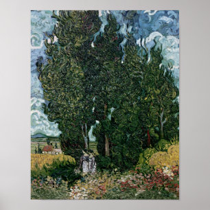 Vincent van Gogh Cypressen, c.1889-90 Poster