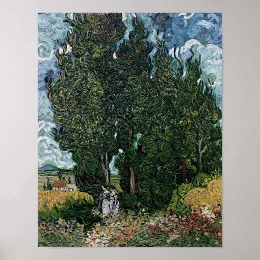 Vincent van Gogh | Cypressen, c.1889-90 Poster (Voorkant)