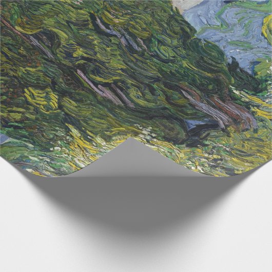 Vincent van Gogh - Cypresses Cadeaupapier (Hoek)