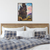 Vincent Van Gogh - Cypresses Fine Art Tree Lover Canvas Afdruk (Insitu (Slaapkamer))