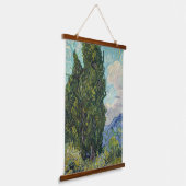 Vincent van Gogh - Cypresses Hangend Wandkleed (Gebogen)