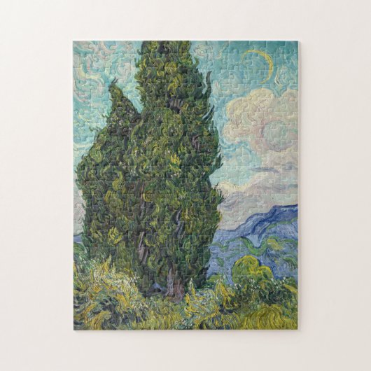 Vincent van Gogh - Cypresses Legpuzzel (Verticaal)