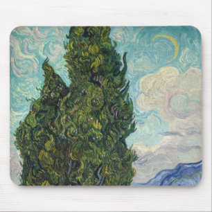 Vincent van Gogh - Cypresses Muismat