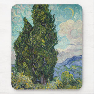 Vincent van Gogh - Cypresses Muismat
