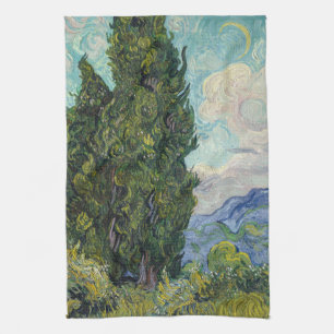 Vincent van Gogh - Cypresses Theedoek