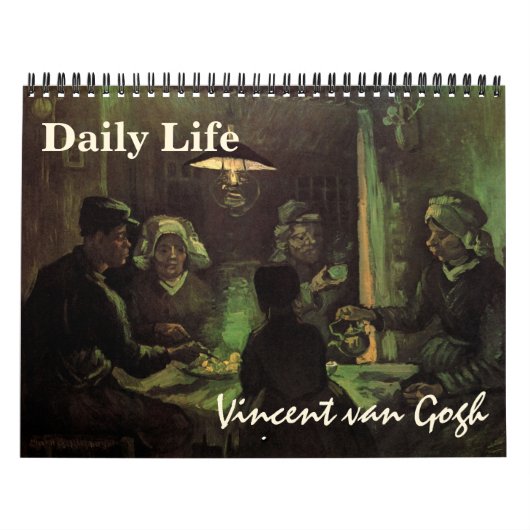 Vincent van Gogh Daily Life, Post Impressionism Kalender (Hoes)