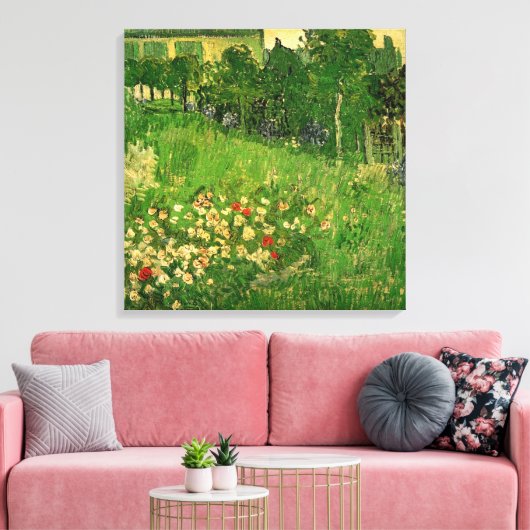 Vincent van Gogh - Daubigny's Garden Canvas Afdruk (Insitu (Woonkamer))