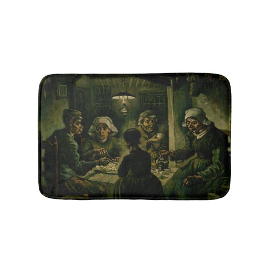 Vincent van Gogh - De aardappel Eaters Badmat (Voorkant)