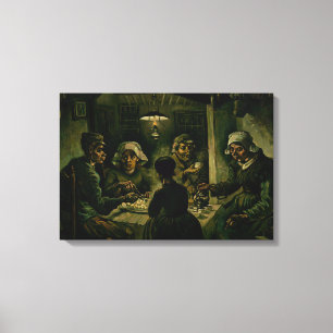 Vincent van Gogh - De aardappel Eaters Canvas Afdruk