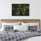 Vincent van Gogh - De aardappel Eaters Canvas Afdruk (Insitu (Slaapkamer))