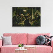 Vincent van Gogh - De aardappel Eaters Canvas Afdruk (Insitu (Woonkamer))