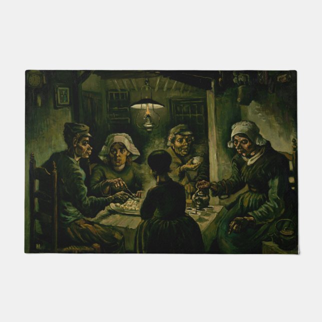 Vincent van Gogh - De aardappel Eaters Deurmat (Voorkant)