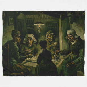 Vincent van Gogh - De aardappel Eaters Fleece Deken