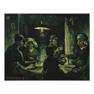Vincent van Gogh - De aardappel Eaters Foto Afdruk