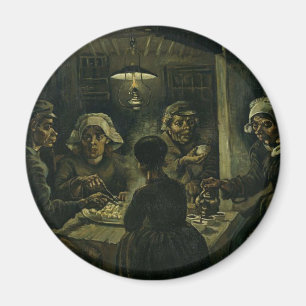 Vincent Van Gogh de aardappel eters schilderen. Ku Magneet