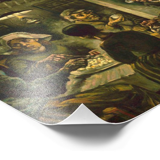 Vincent Van Gogh - de aardappeleters april Foto Afdruk (Hoek)