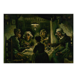 Vincent van Gogh - De Aardappeleters Foto Afdruk