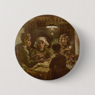 Vincent van Gogh - De Aardappeleters Ronde Button 5,7 Cm